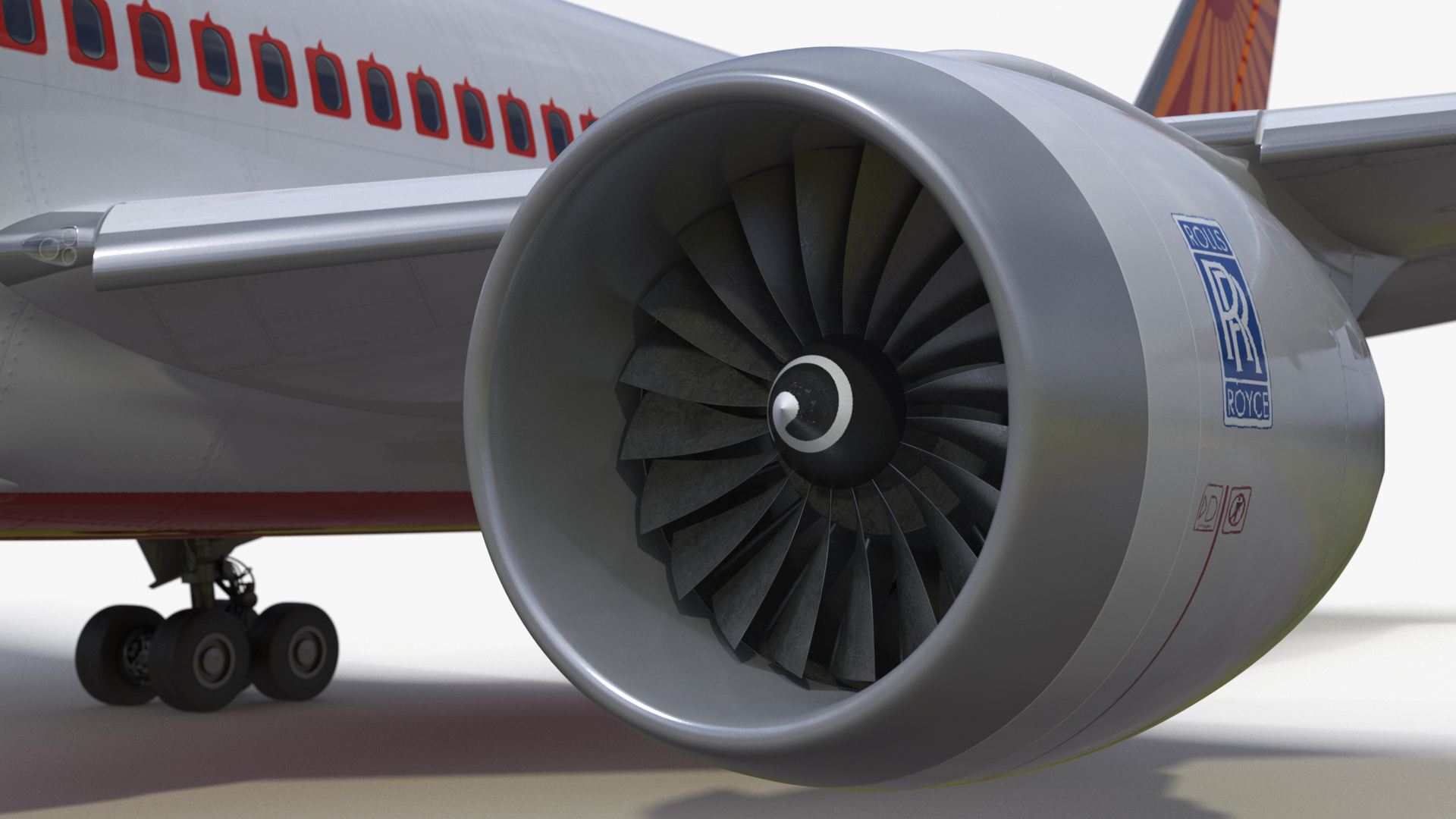 Air India Boeing 787-8 Dreamliner Aircraft 3D