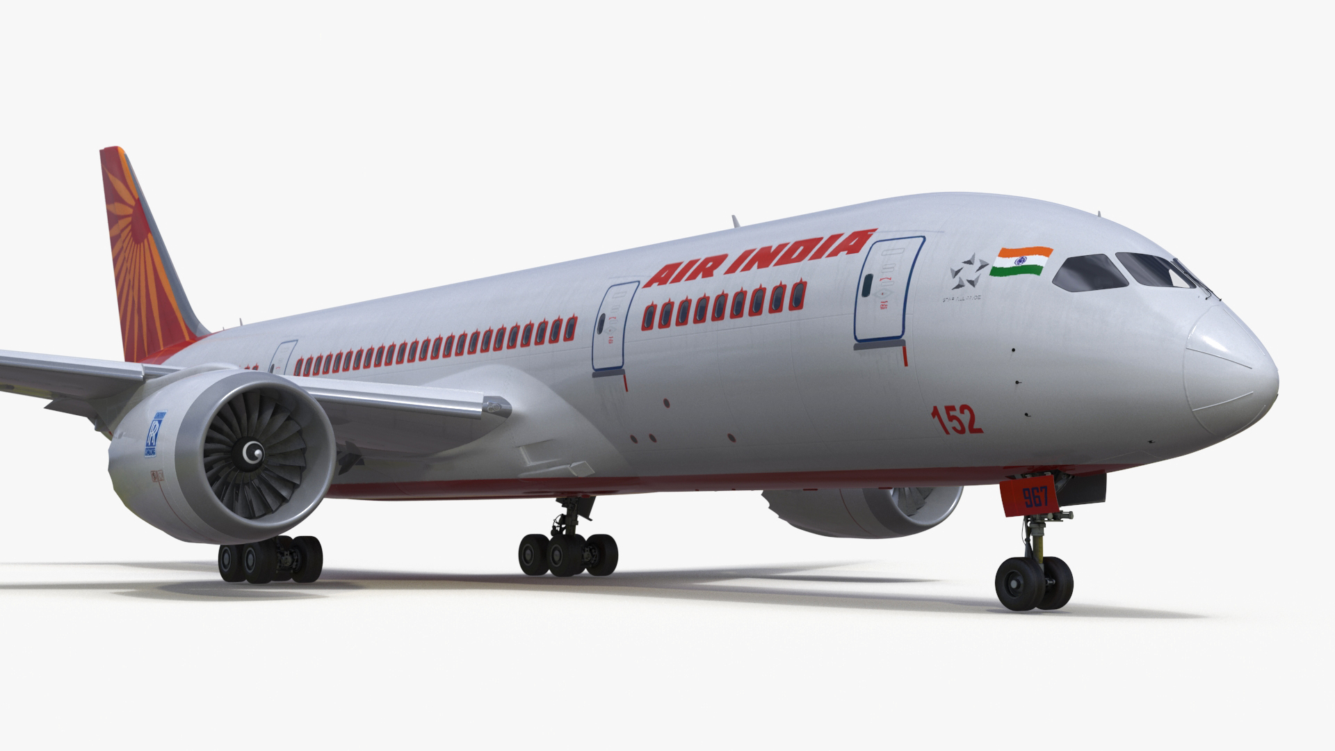 Air India Boeing 787-8 Dreamliner Aircraft 3D