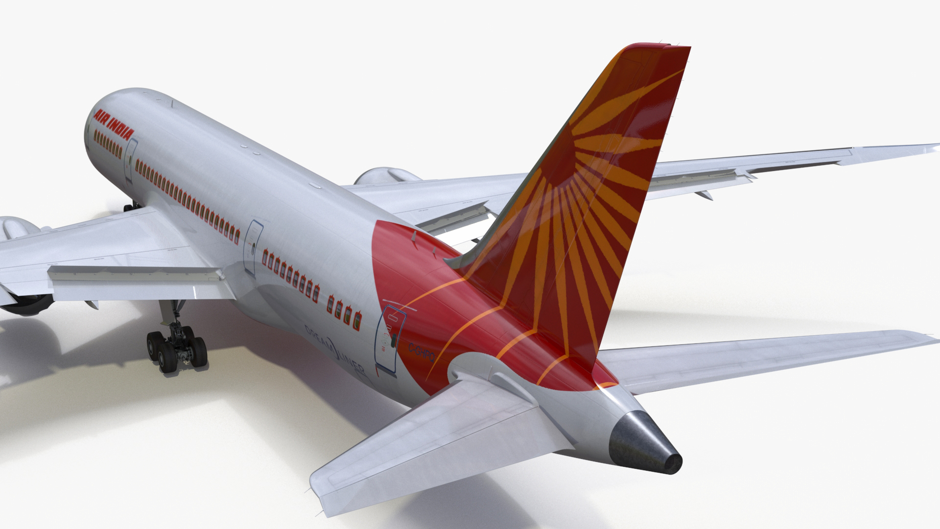 Air India Boeing 787-8 Dreamliner Aircraft 3D