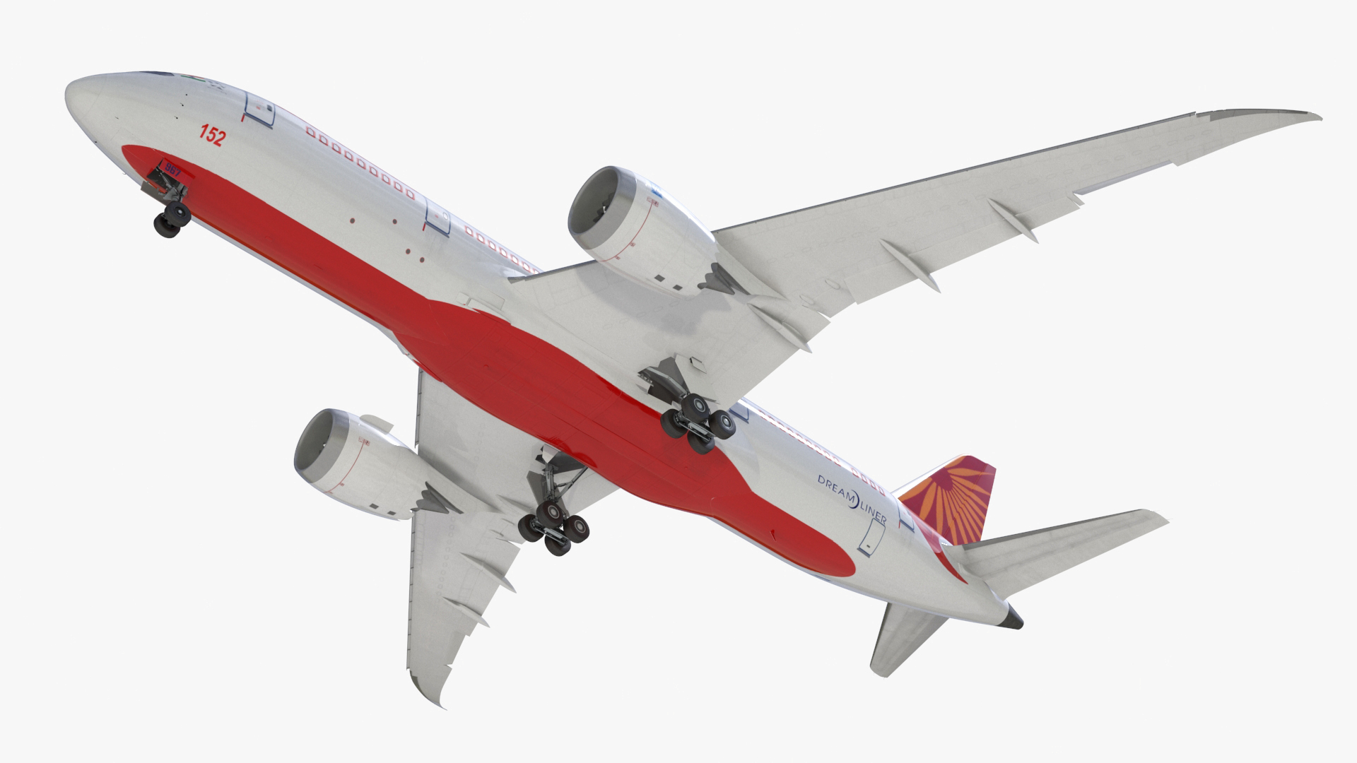 Air India Boeing 787-8 Dreamliner Aircraft 3D