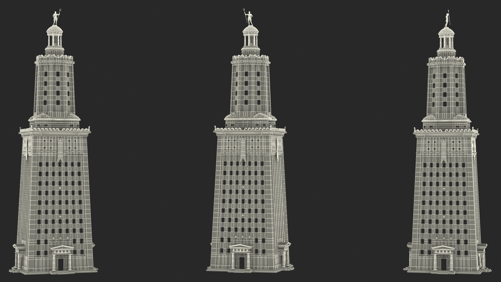 3D model Lighthouse of Alexandria Tower