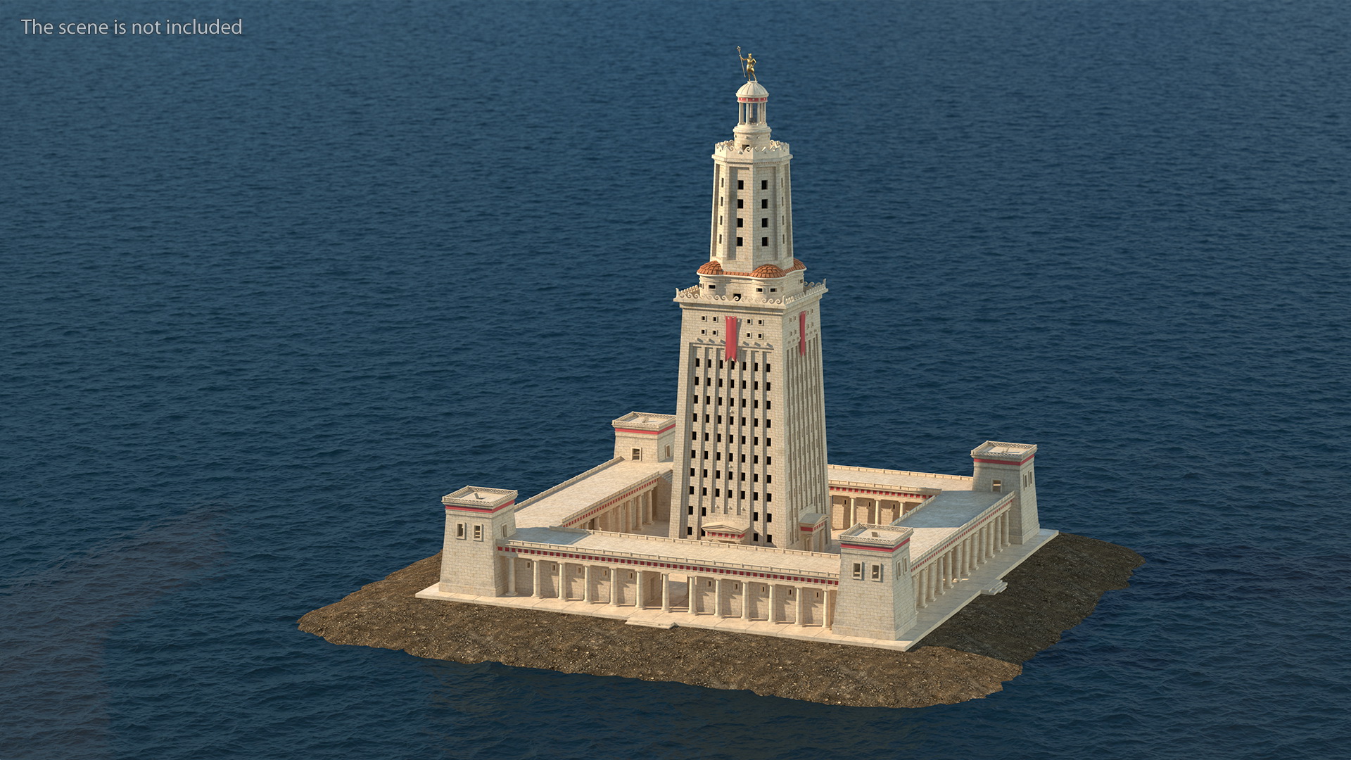 3D model Lighthouse of Alexandria Tower