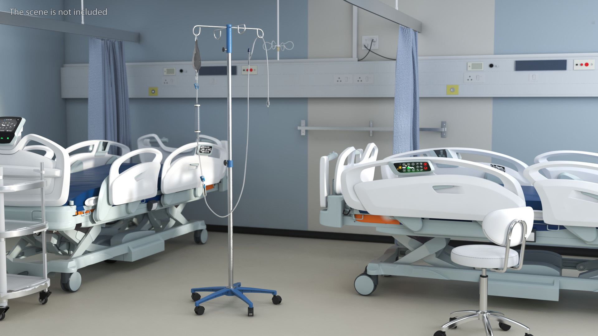 Medical Infusion Stand 3D