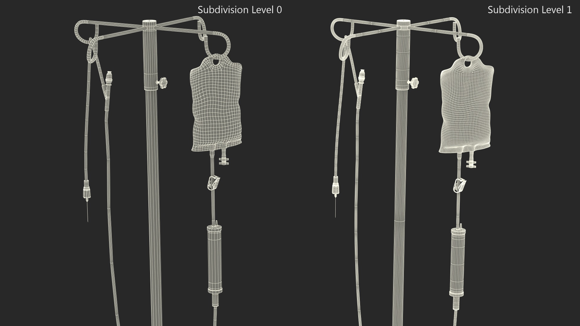 Medical Infusion Stand 3D