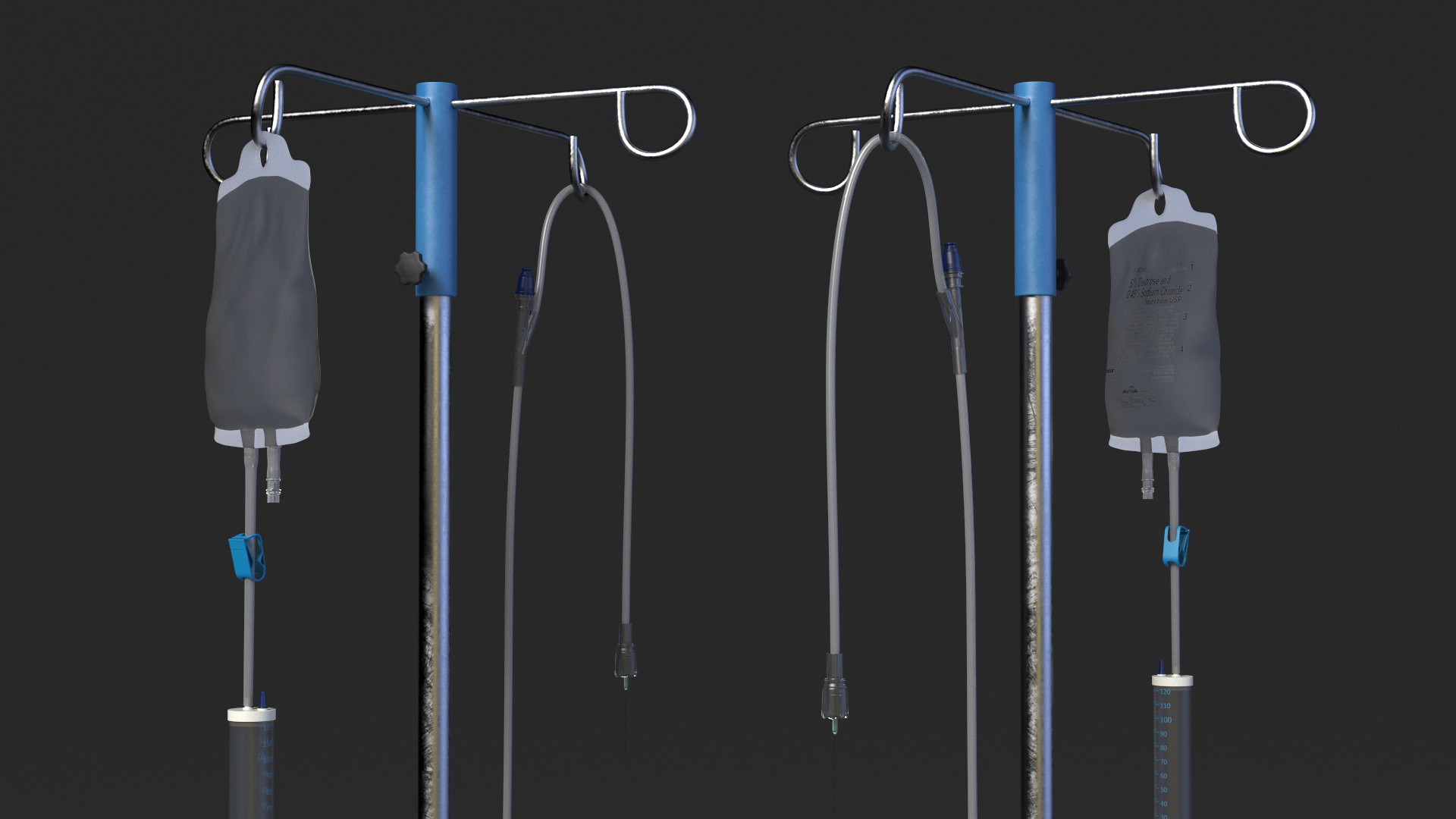 Medical Infusion Stand 3D