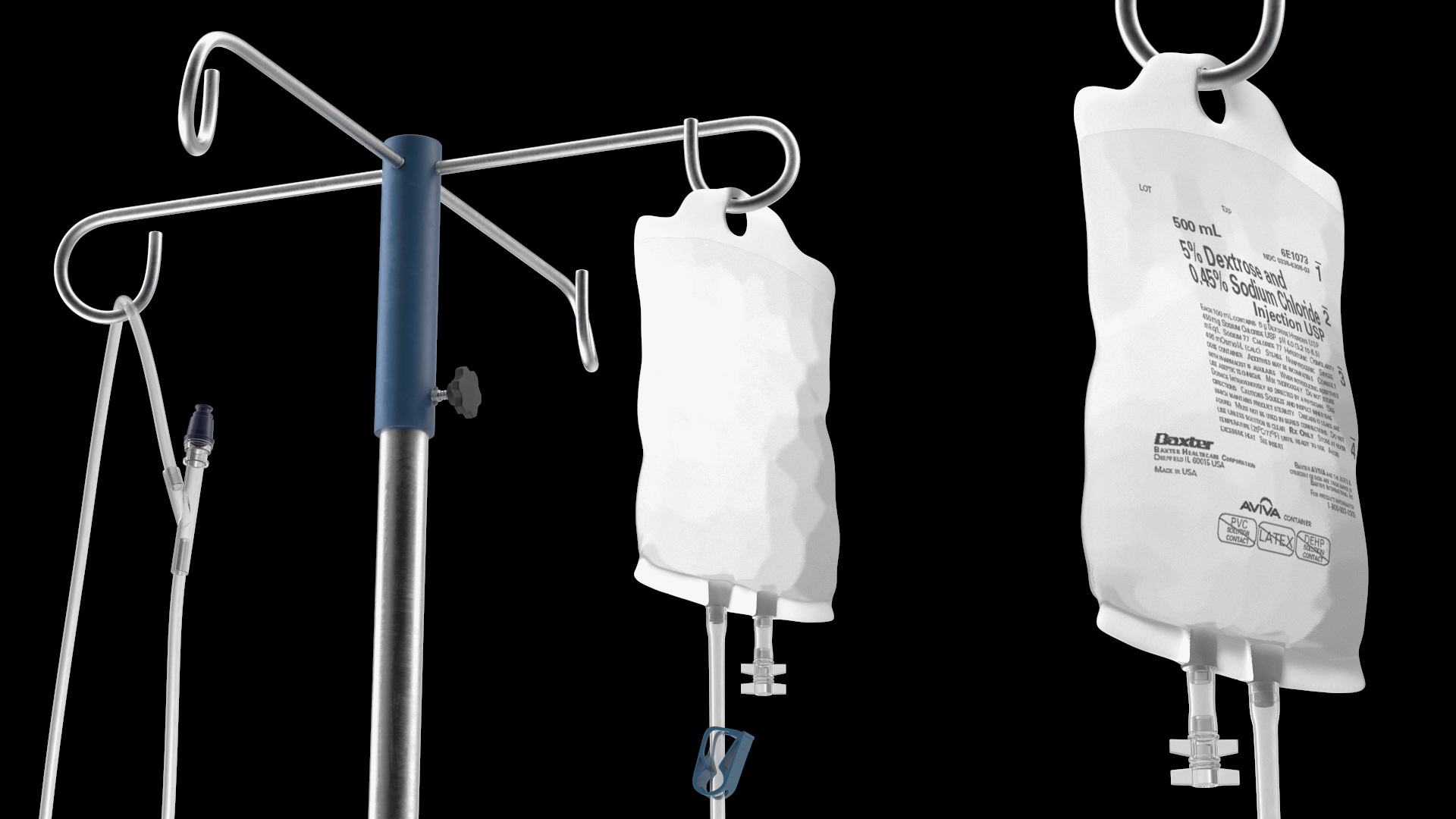 Medical Infusion Stand 3D