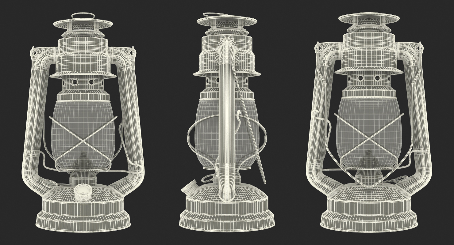 Vintage Kerosene Lantern 3D model