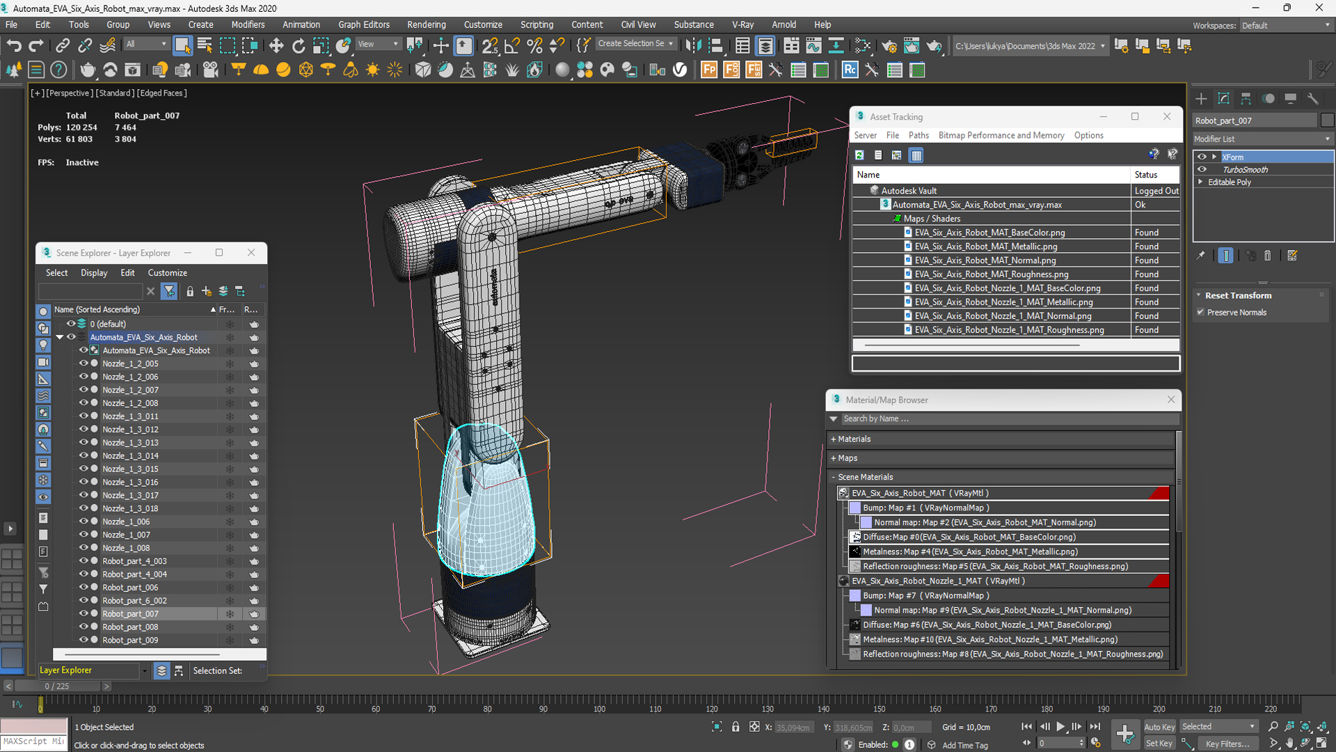 Automata EVA Six Axis Robot 3D