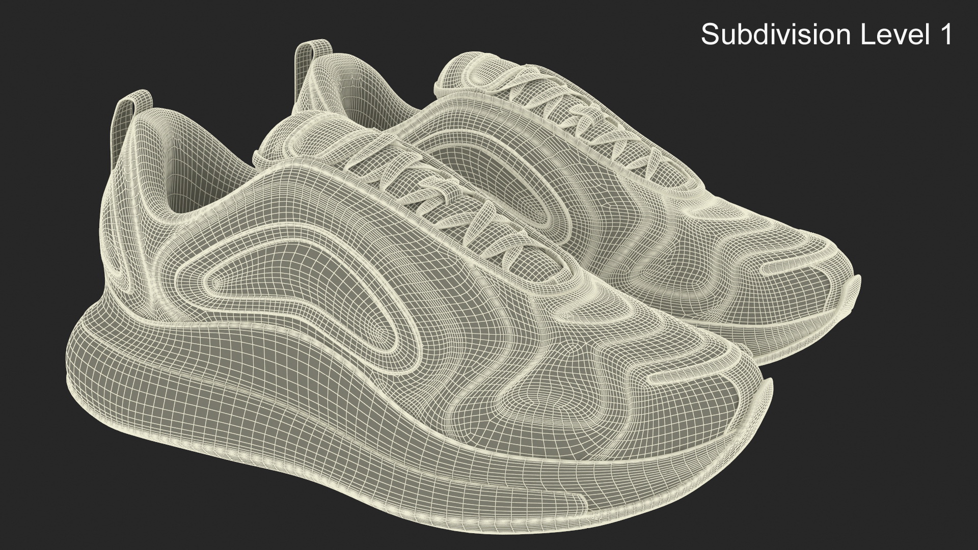 Sneakers Sport Air Black 3D model