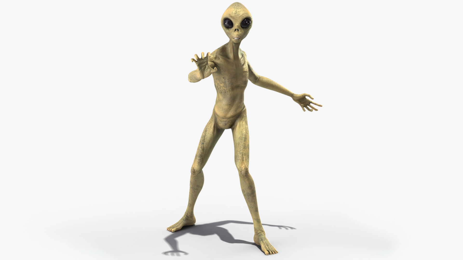 3D model Humanoid Alien Creature Rigged