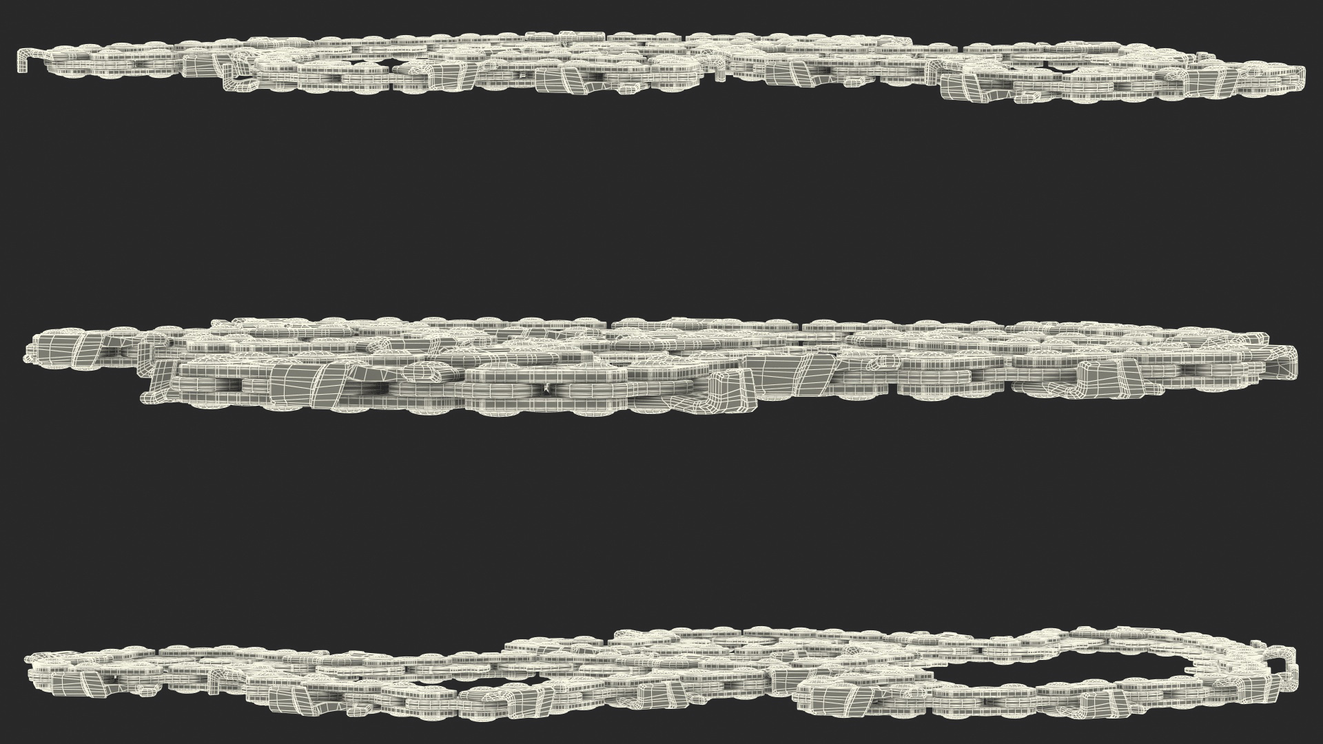 Chain for Chainsaw Black 3D model