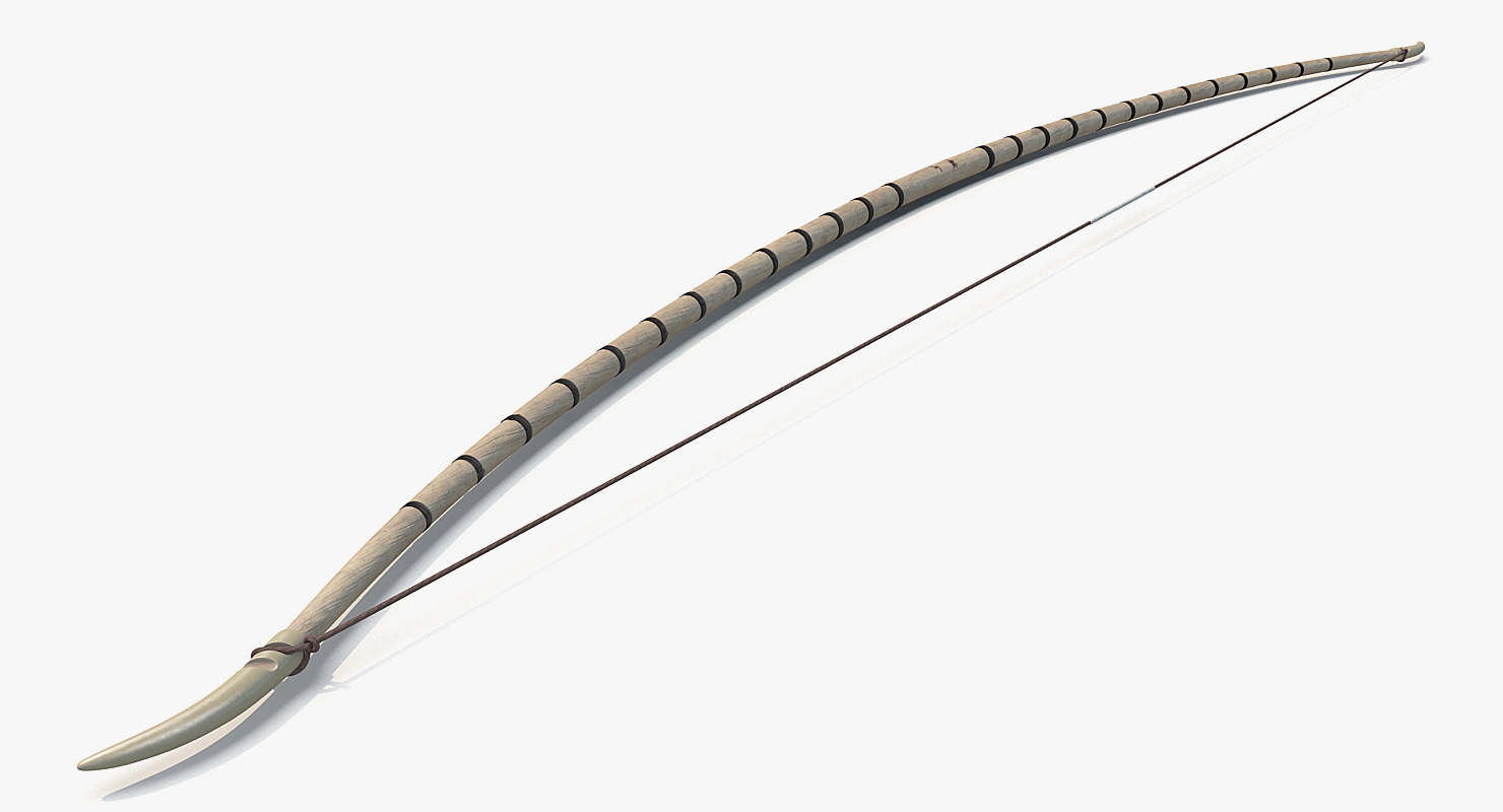 3D Antique Viking Bow model