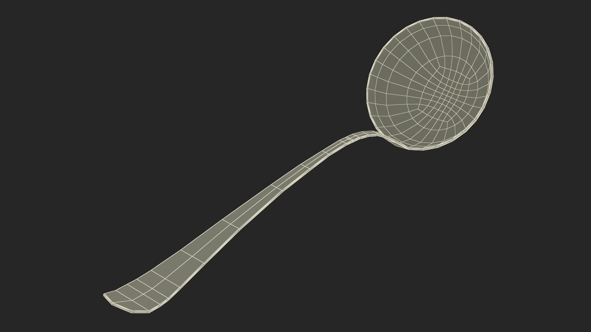 3D Kitchen Soup Ladle model