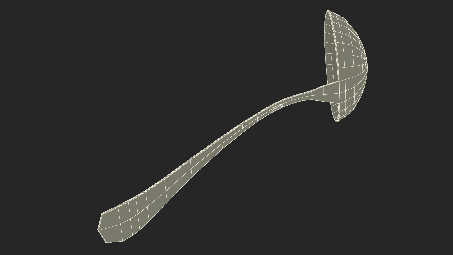 3D Kitchen Soup Ladle model