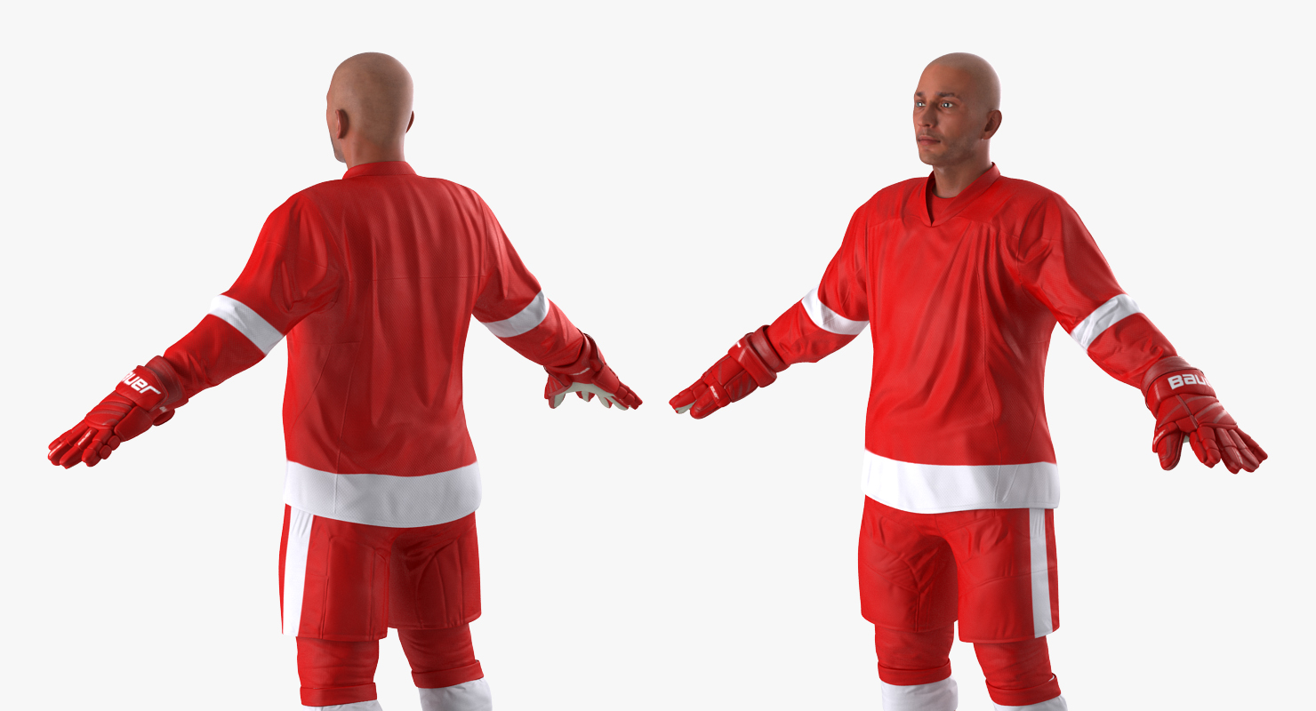 3D model Hockey Player Generic 2 Rigged