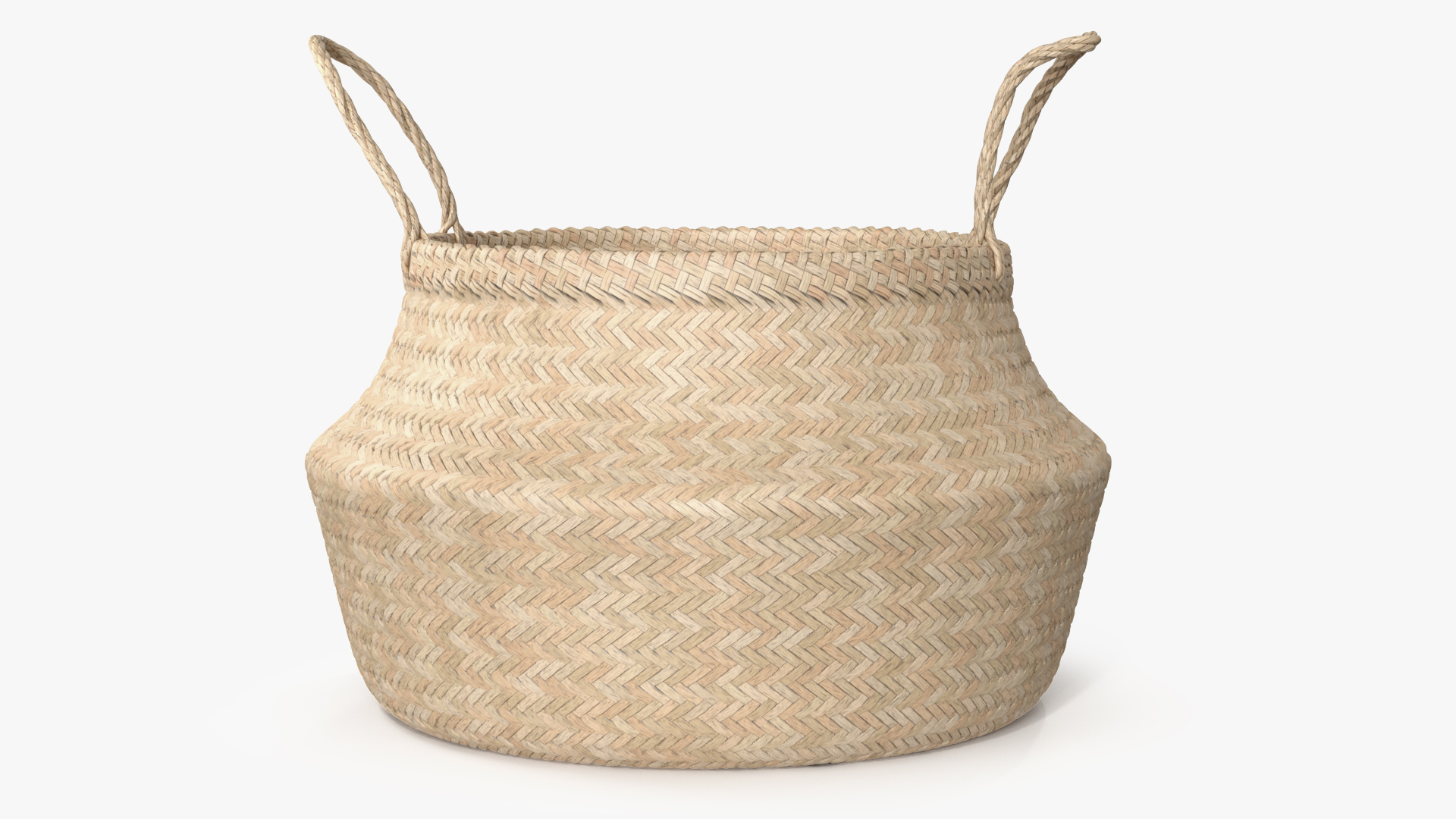 3D Foldable Wicker Straw Basket model