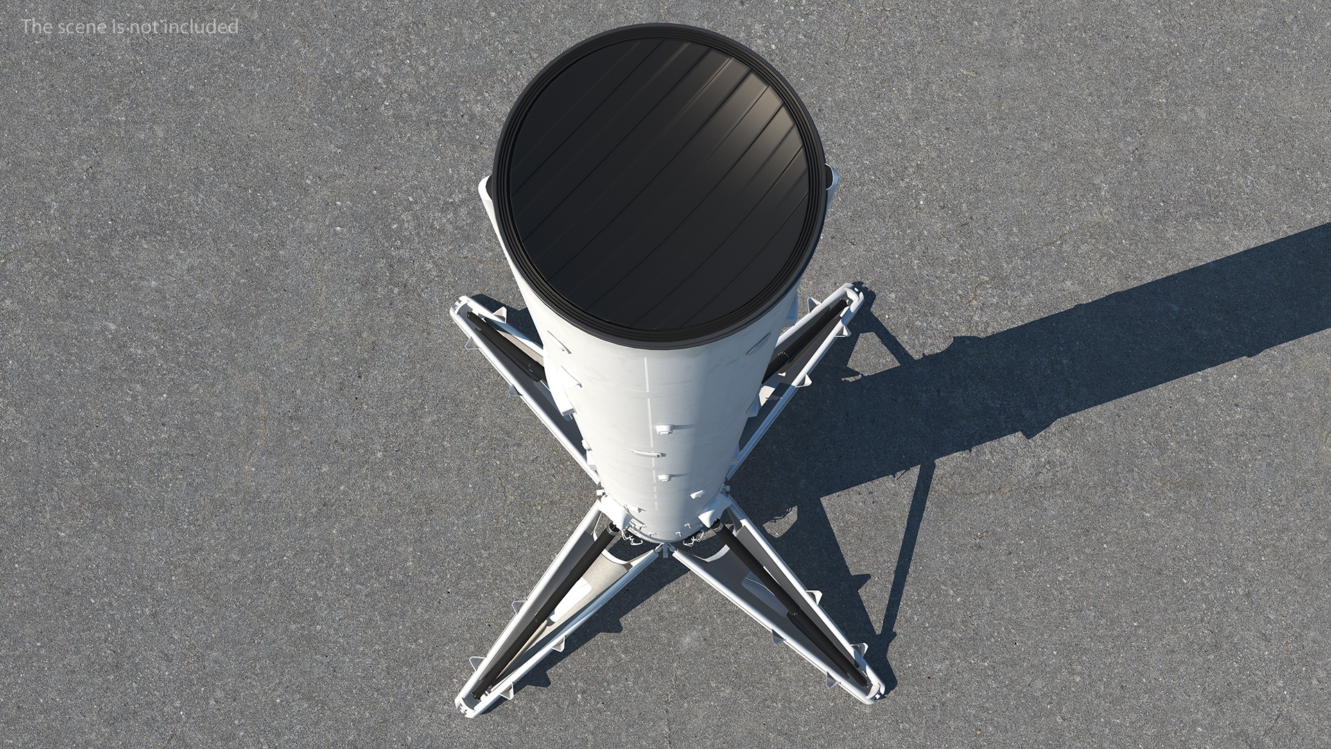 Launch Vehicle with Landing Legs 3D