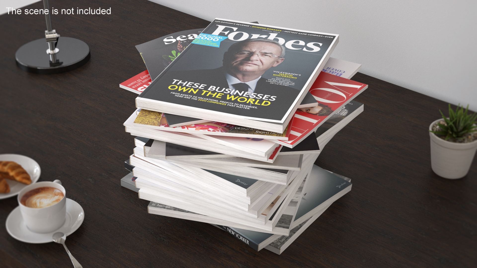 Pile of Magazines 3D