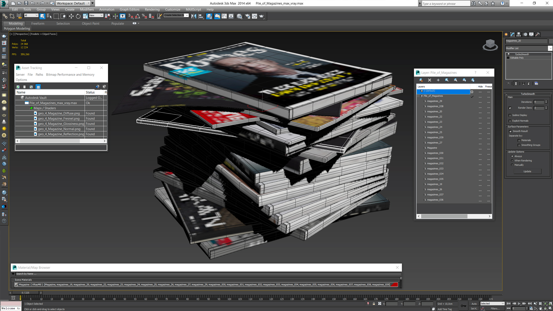 Pile of Magazines 3D