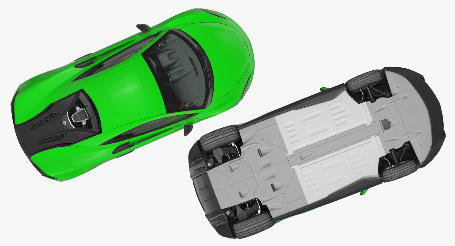 McLaren 570S Coupe Simple Interior 3D model