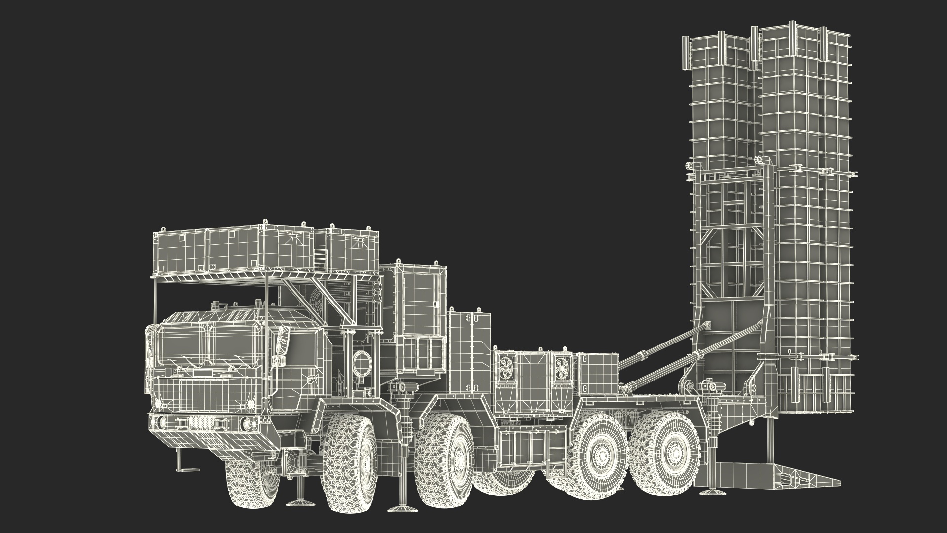 3D Iran Air Defence Bavar 373 Rigged model