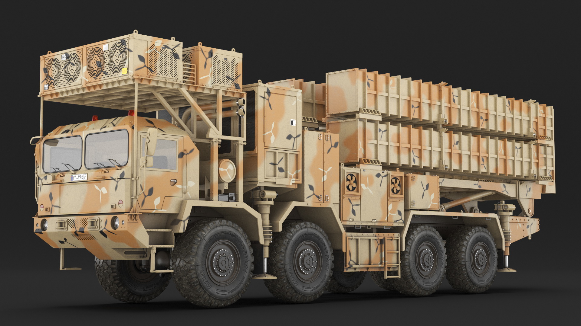 3D Iran Air Defence Bavar 373 Rigged model