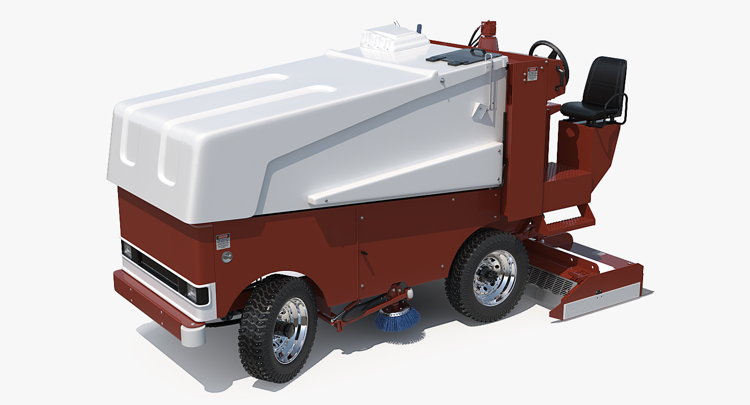 3D model Ice Resurfacing Machine Rigged