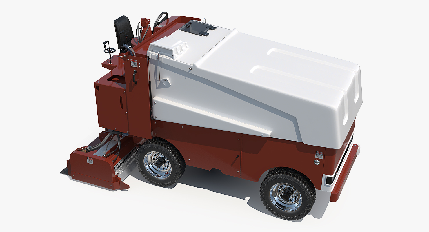 3D model Ice Resurfacing Machine Rigged