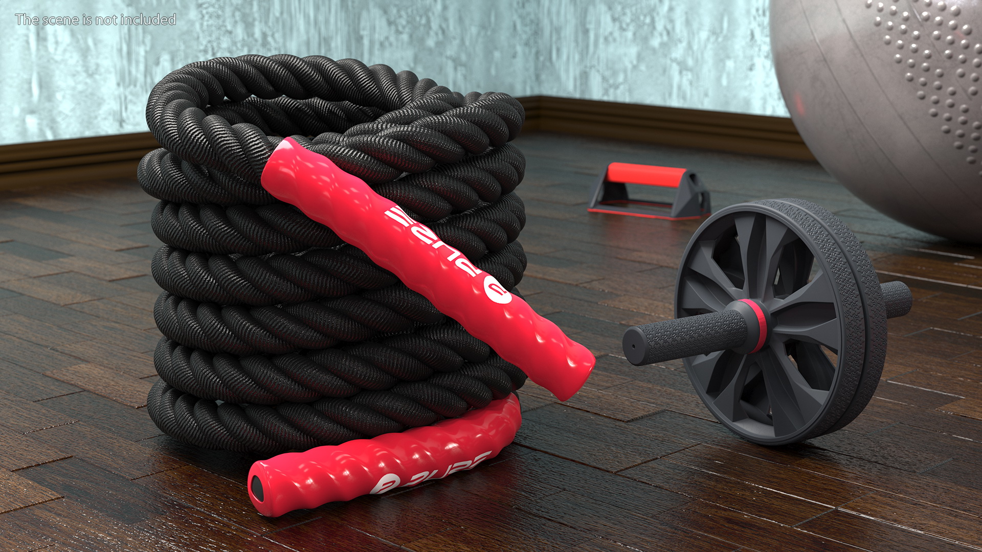 3D Pure2Improve Battle Rope Folded