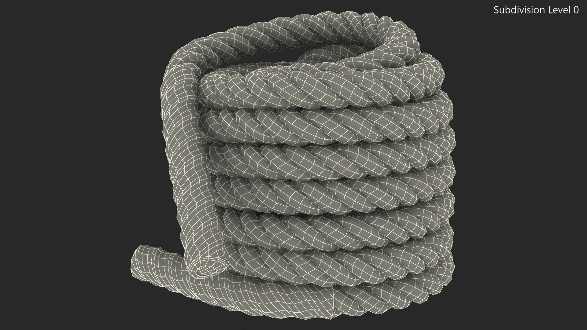 3D Pure2Improve Battle Rope Folded