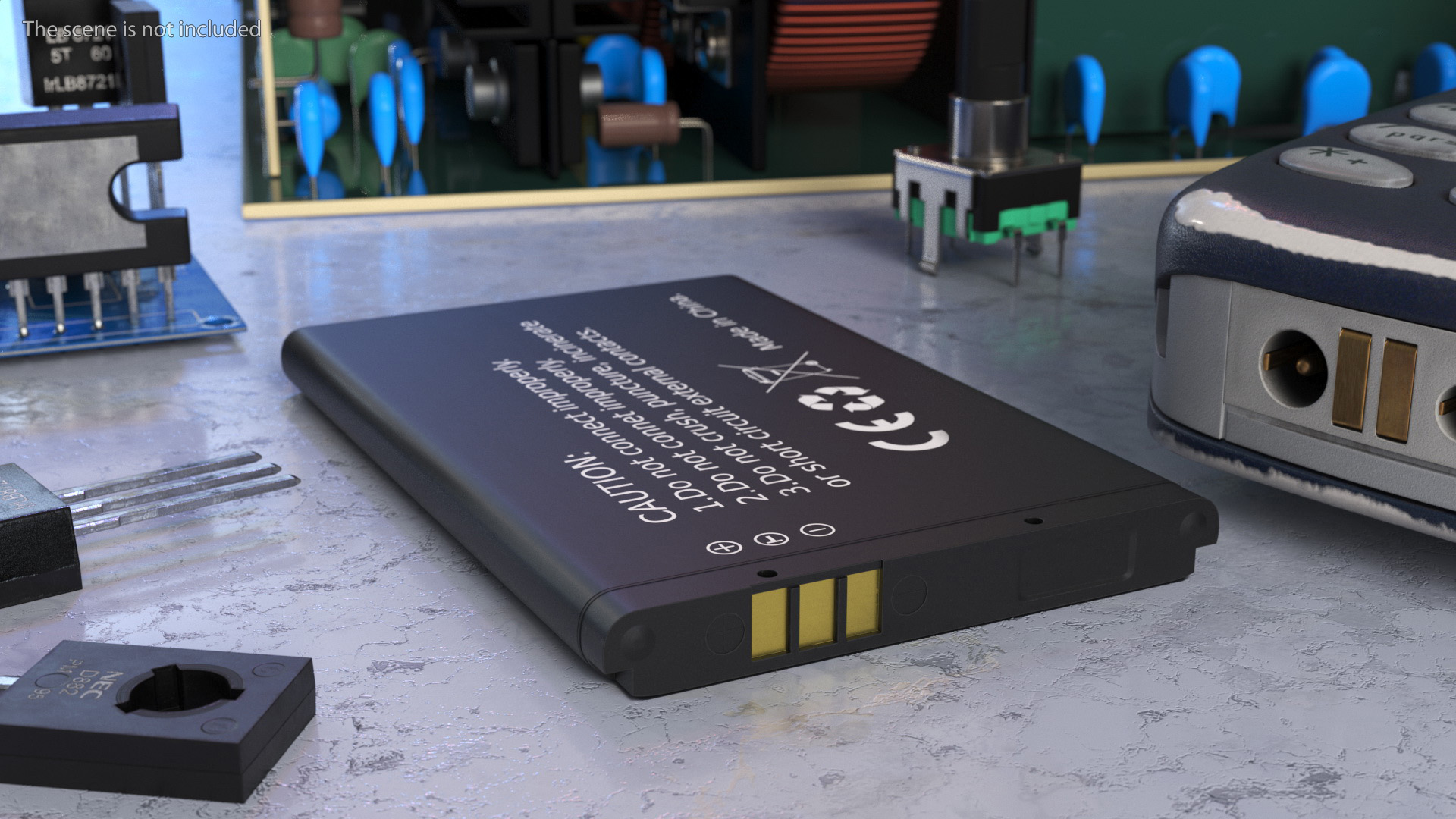 3D model Lithium Ion Phone Battery