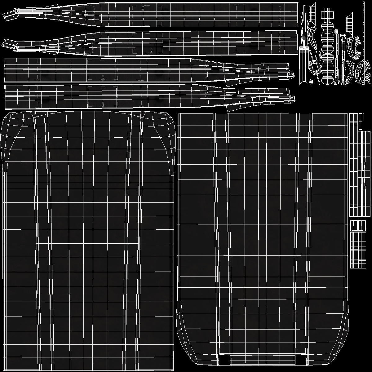 3D model Push Boat Ship with Pontoon Barge Loaded Coal