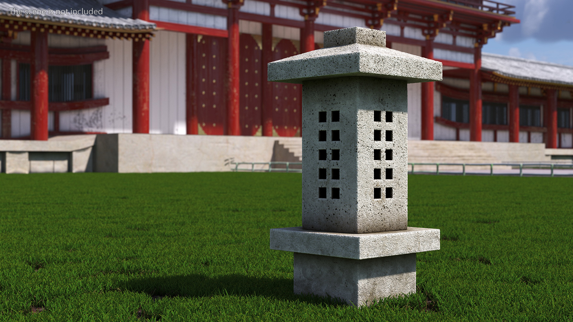 3D model Stone Garden Lantern