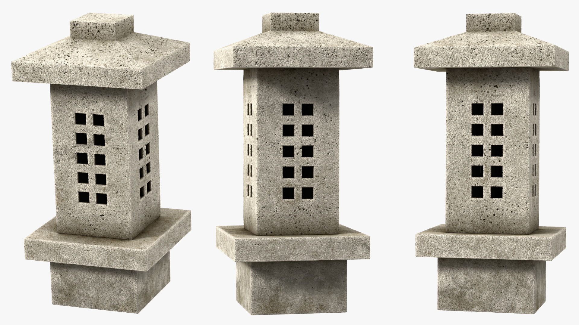 3D model Stone Garden Lantern