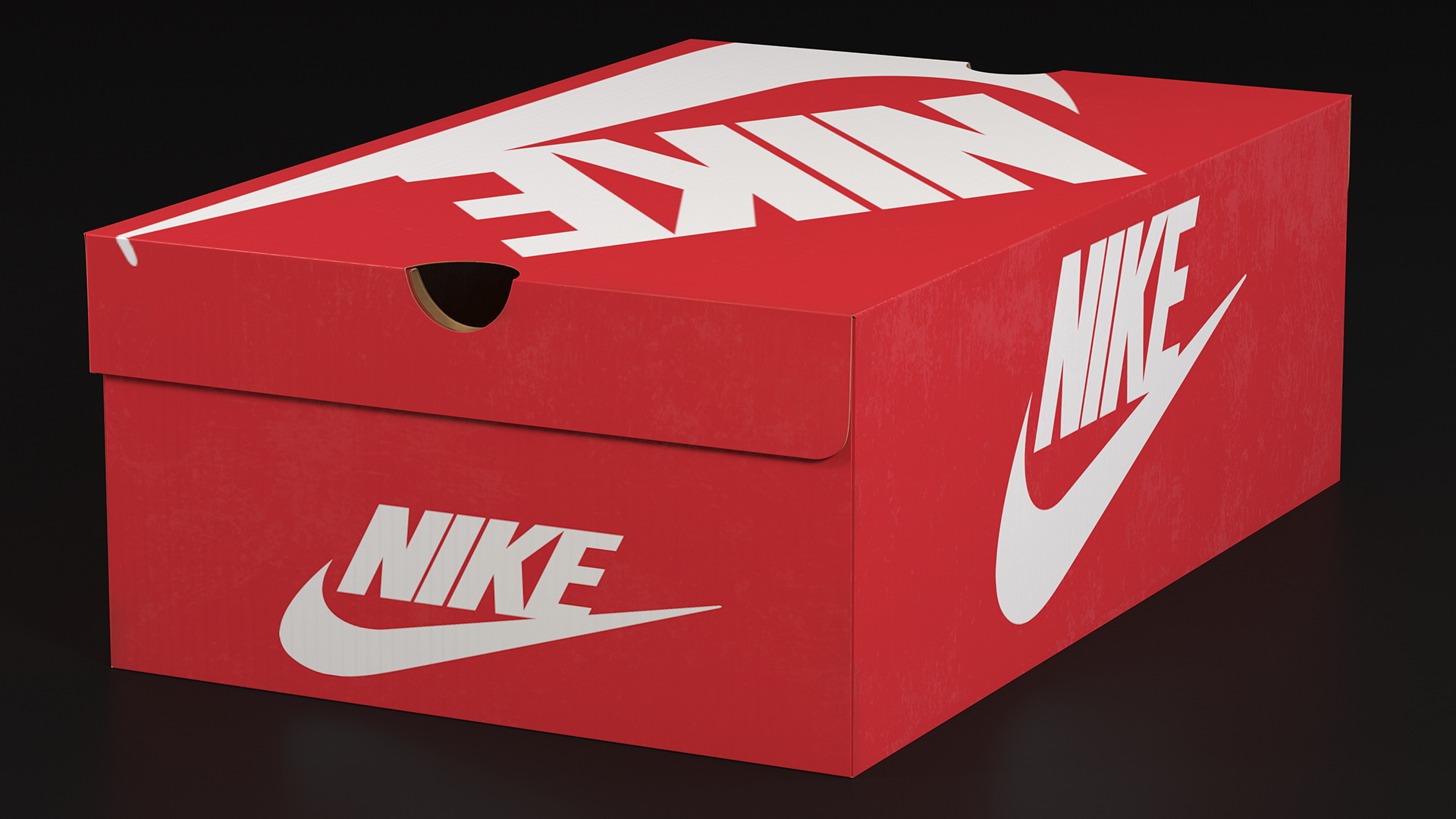 Nike Carton Shoe Box Closed 3D