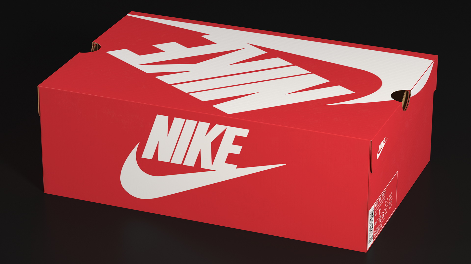 Nike Carton Shoe Box Closed 3D