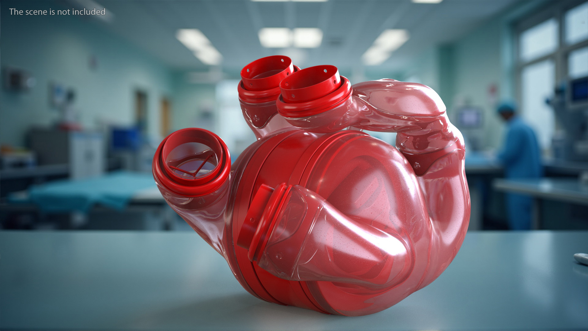 3D model Glass Futuristic Heart Concept