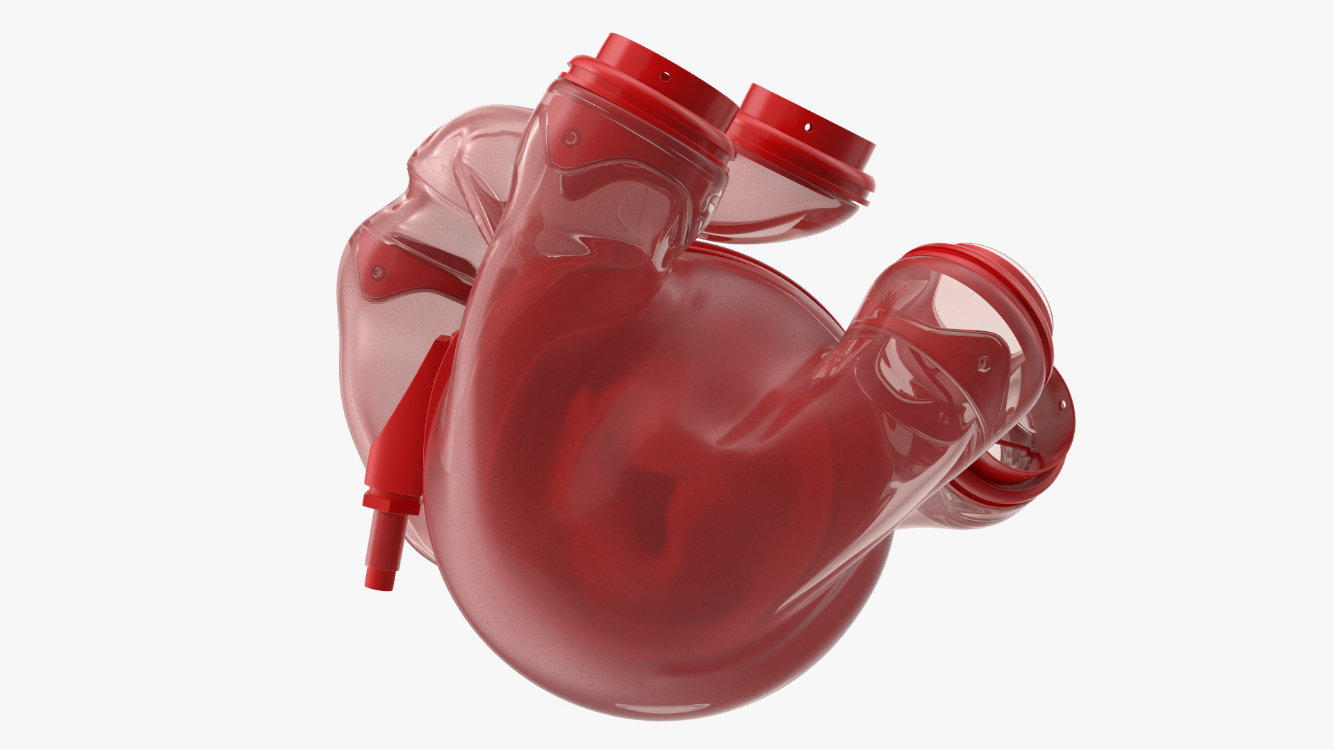 3D model Glass Futuristic Heart Concept