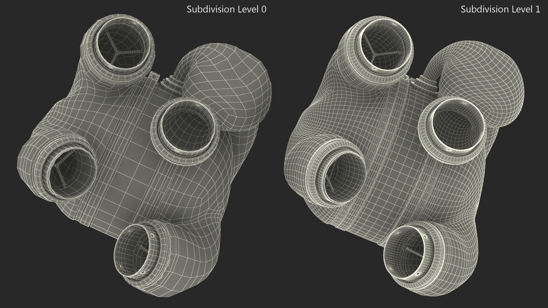 3D model Glass Futuristic Heart Concept