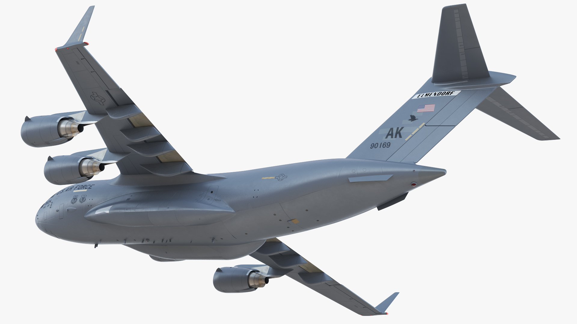 Boeing C17 Globemaster III Transport Aircraft Flight 3D