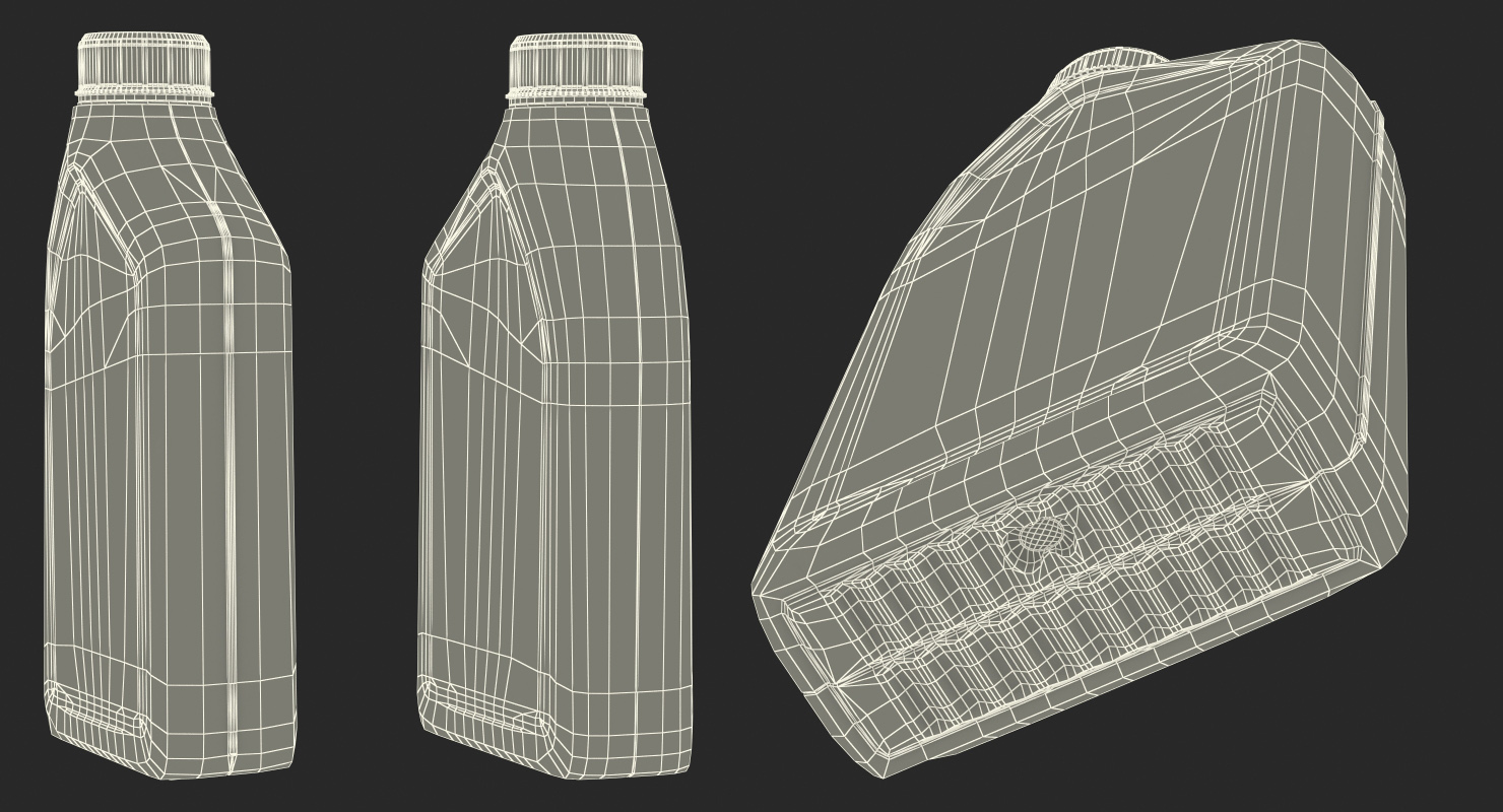 3D Bottle 1L Oil model