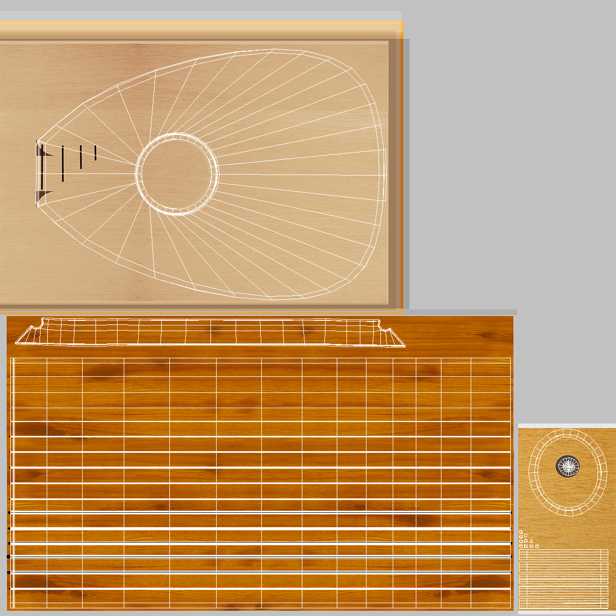 String Instrument Lute 3D