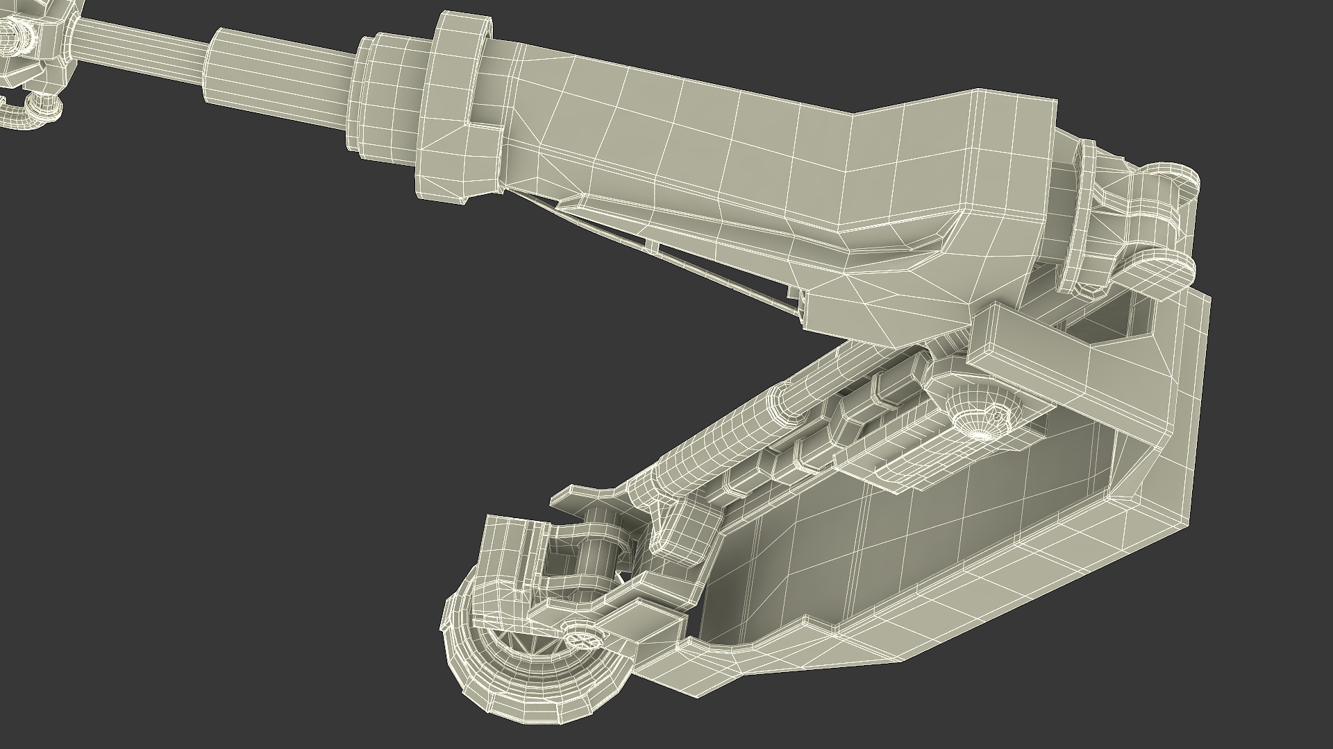 Sci-Fi Robotic Arm with Cargo Container 3D model