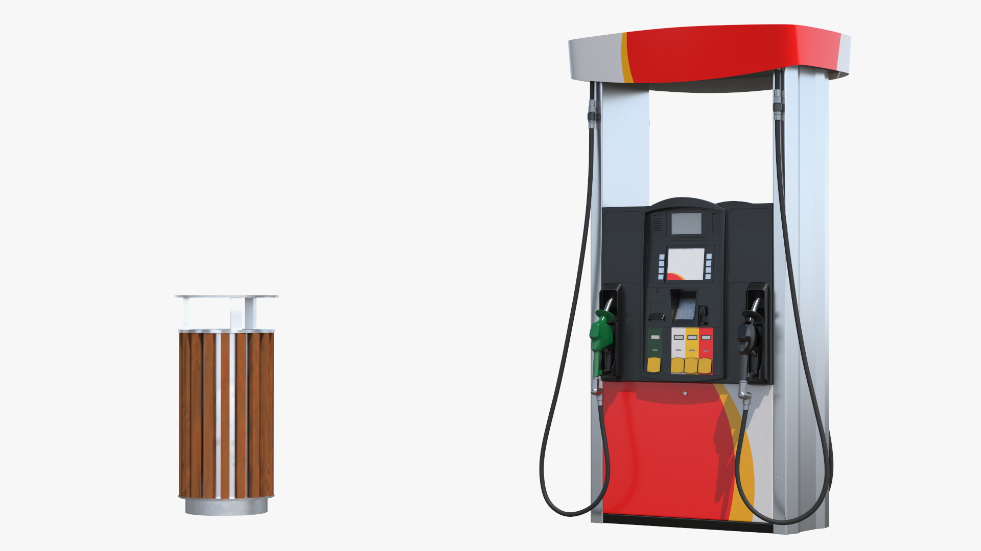 3D model Filling Station