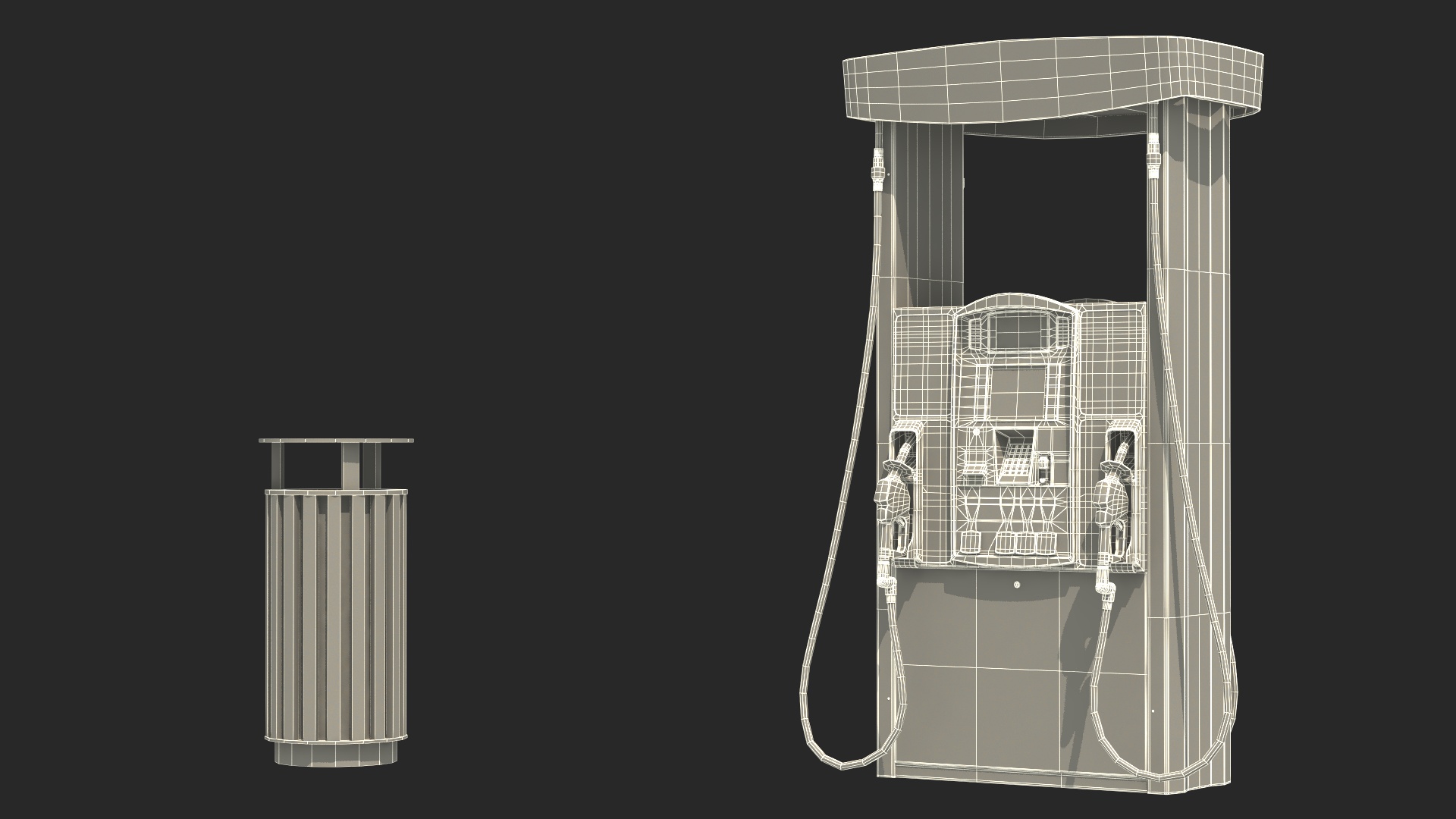 3D model Filling Station