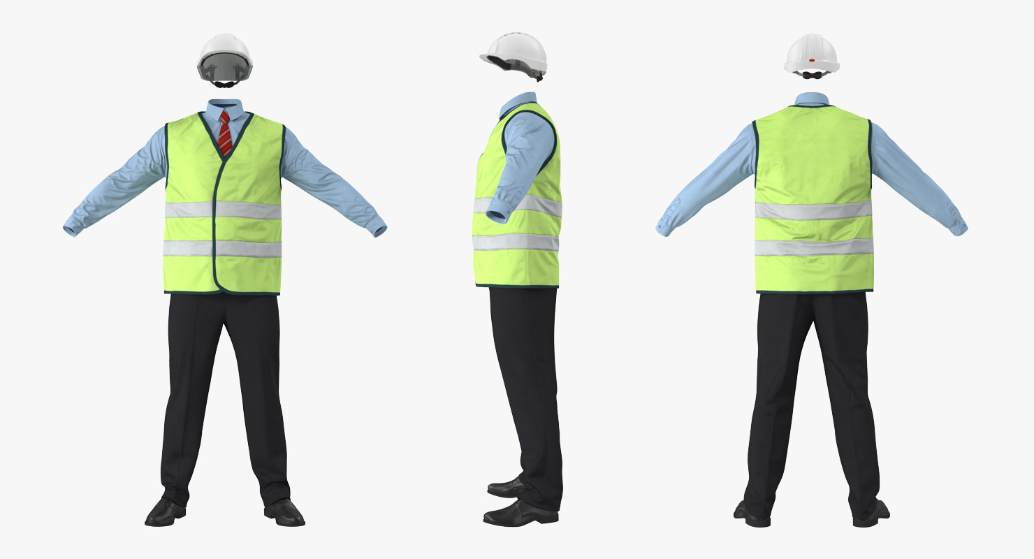 3D model Construction Architect Uniform