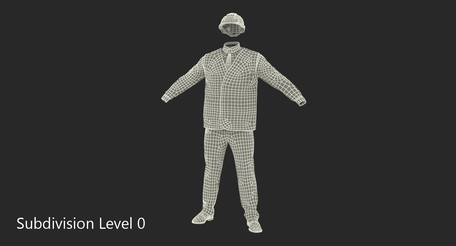 3D model Construction Architect Uniform