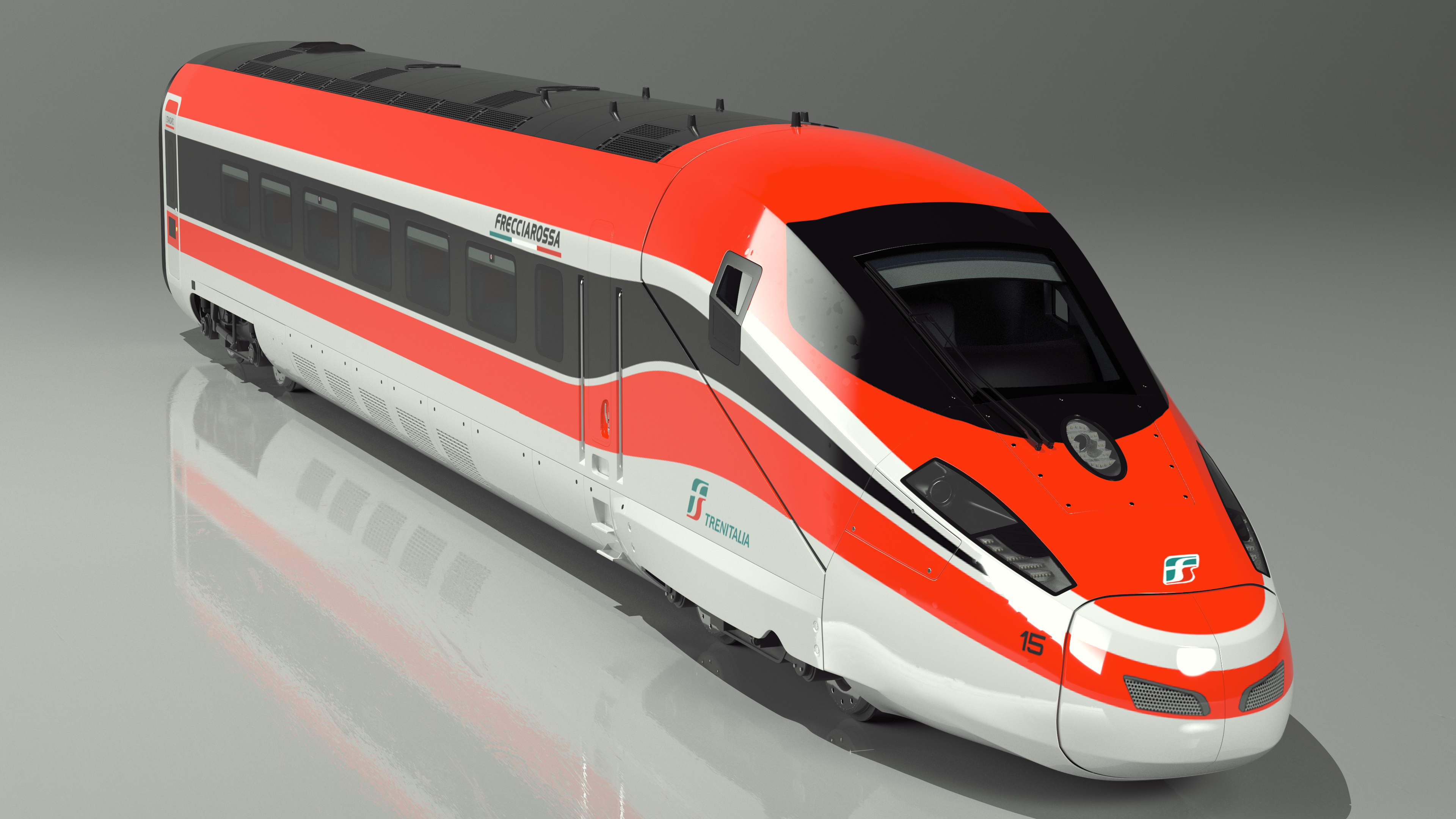 3D model ETR1000 High Speed Train Locomotive