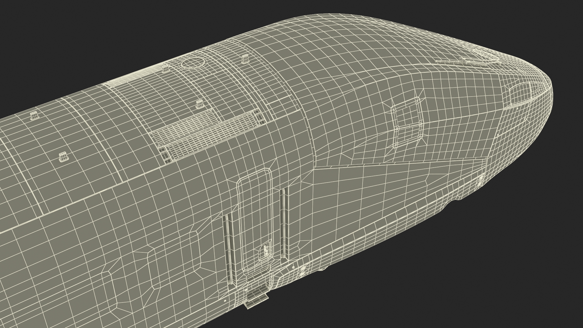 3D model ETR1000 High Speed Train Locomotive