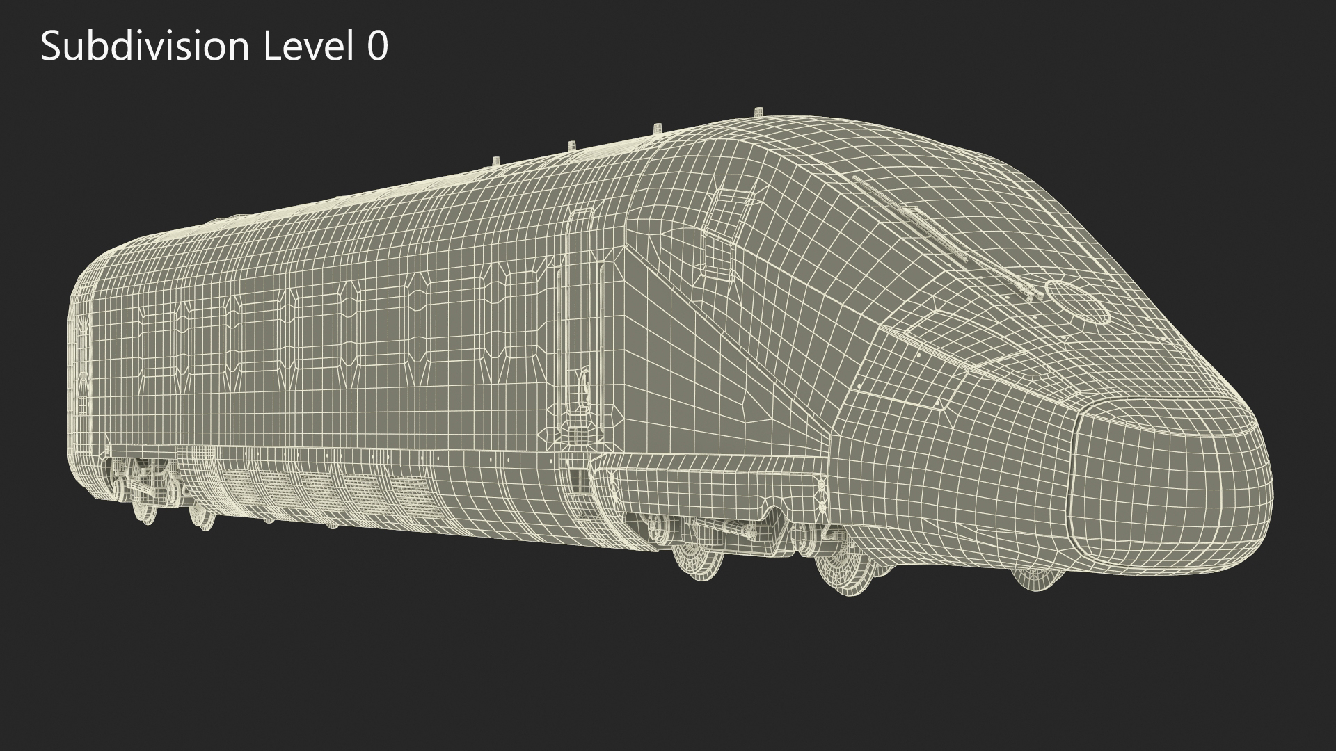 3D model ETR1000 High Speed Train Locomotive